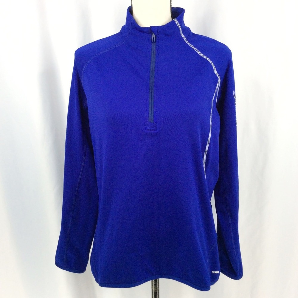 Salomon Acti Therm Midlayer 1/4 Zip Pullover Sweatshirt Top Women's Size Large